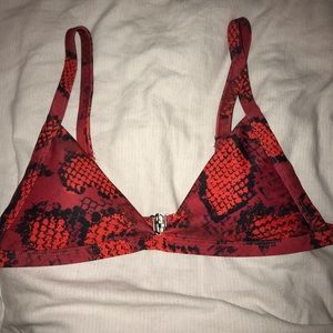 SheIn Bikini Top Snakeskin Large
